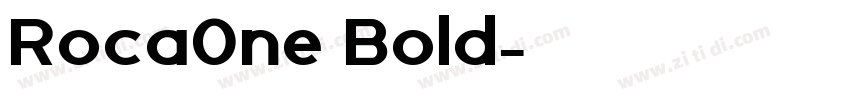 Roca0ne Bold字体转换